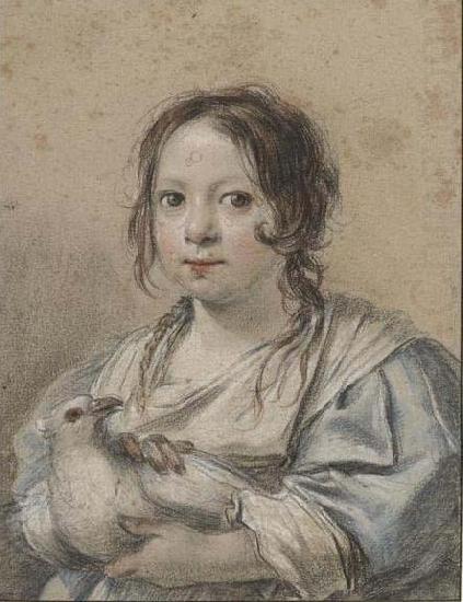 Portrait of Angelique Vouet, Simon Vouet
